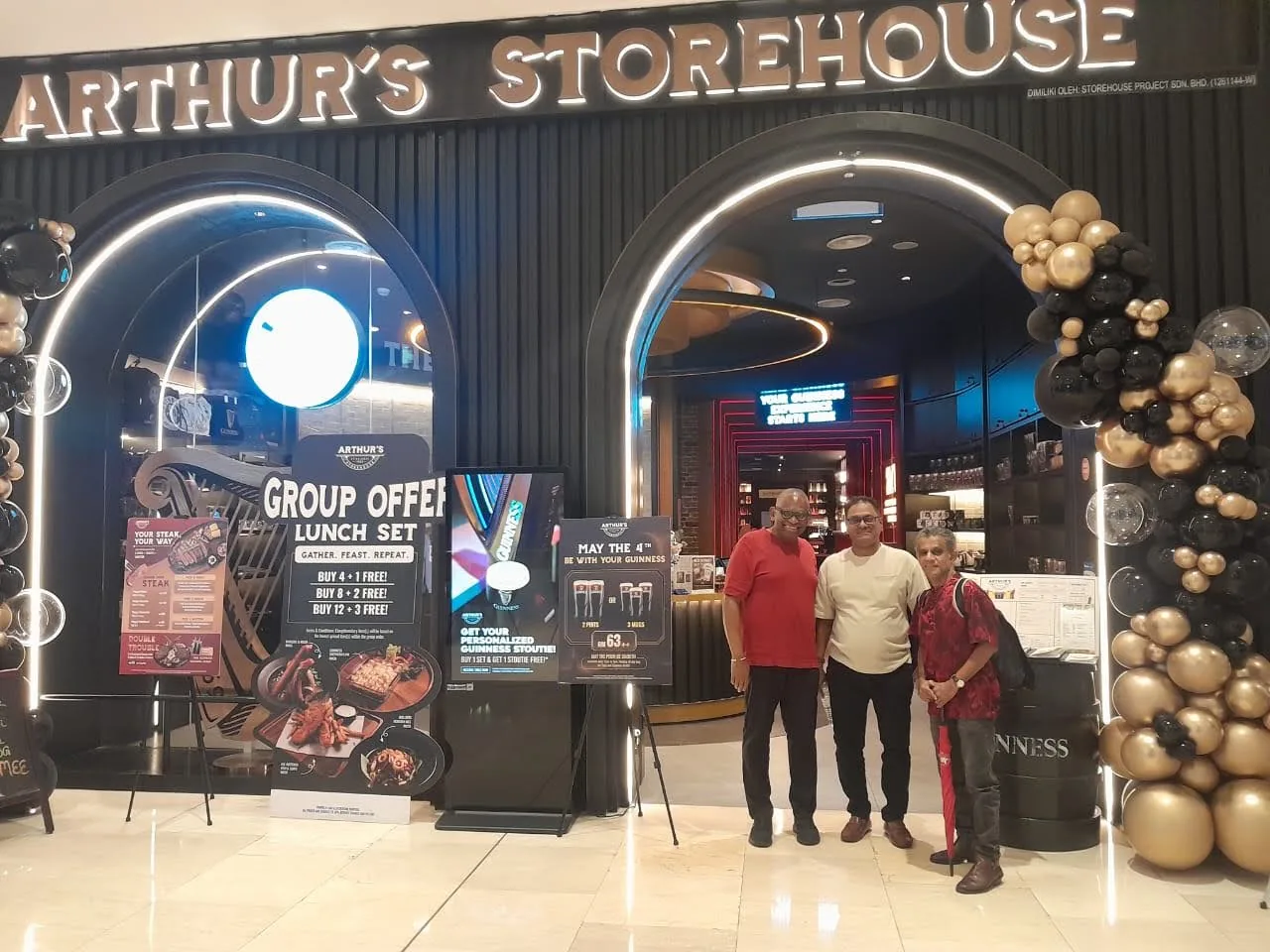 Arthur’s Storehouse sign above the entrance